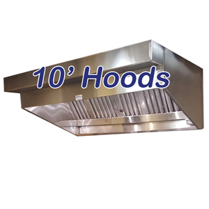 10' Sloped Canopy Hoods
