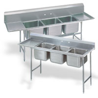 3 Compartment Sinks