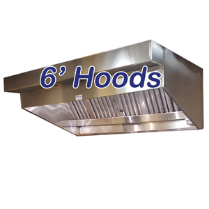 6' Sloped Canopy Hoods