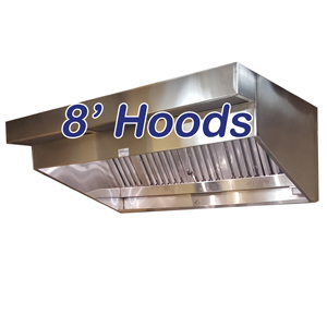 8' Sloped Canopy Hoods