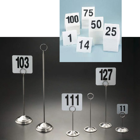 Tabletop Signs, Card Holders, & Number Stands