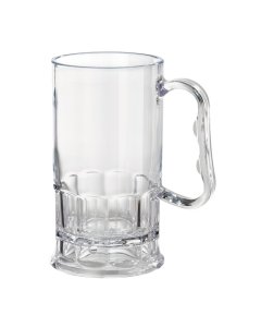 GET 00082-1-SAN-CL Plastic Beer Mug / Stein 10 oz. - Clear 24/Case