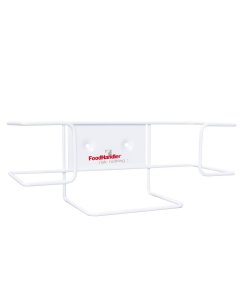 FoodHandler 11-002 Wall Mount Single-Pack Wire Glove Rack  - White - Fits all Size Cartons