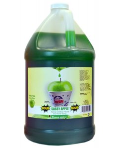 Gold Medal 1255 Ready-To-Use Sno-Treat Flavors Sno-Kone Syrup 1 gal. - Sassy Sour Apple