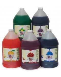 Gold Medal 1257 Ready-To-Use Sno-Treat Flavors Sno-Kone Syrup 1 gal. - Key Lime