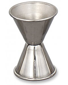 Browne 1293 Stainless Steel Double Jigger 1 oz. & 2 oz.