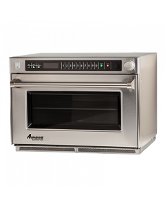Amana AMSO35 Stainless Steel Heavy-Duty Stackable Countertop Commercial Microwave Steamer Oven - 208/240V, 3500W