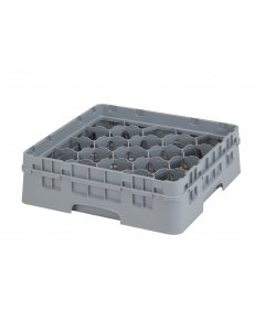  Cambro Glass Rack 20 Comp, 1 Extender Soft Gray