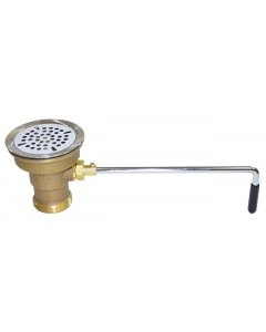Fisher 22209 DrainKing Waste Valve with Drain Adaptor & Flat Strainer