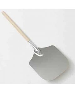 American Metalcraft 3512 Aluminum Pizza Peel with Wood Handle 35-1/2"OAL - 12"W x 14"L Medium Blade