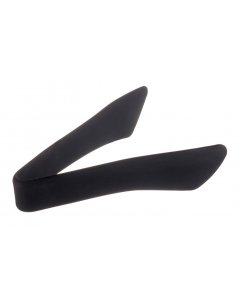TableCraft 39100 Silicone Coated Stainless Steel Serving Tongs 7" - Black