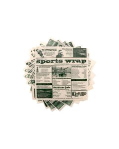 GET 4-TG1080 Food-Safe Sports Newsprint Liner 12" x 12" - White Paper - 1000/Case