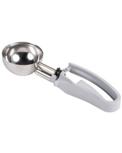 Vollrath 47391 Jacob's Pride Disher with Gray Squeeze Handle 3-3/4 oz. - Size 8