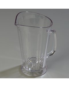 Carlisle 558307 Carlisle Pitcher Tapered Lip Plastic Clear 48 oz,6ea/cs