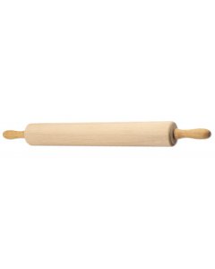 Browne 575213 Hardwood Rolling Pin with 13"L x 2-3/4" Dia. Revolving Barrel & 3-1/2"L Handles
