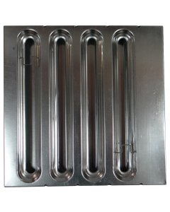 Kason 6796016160200 Stainless Steel Hood Grease Baffle Filter 16"H x 16"W