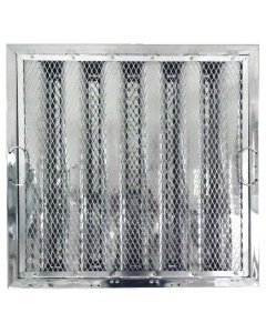 Kason 6796016160200S Stainless Steel Hood Grease Baffle Filter with Spark Arrestor Screen 16"H x 16"W
