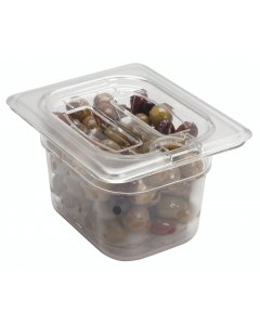 Cambro 44CW135 Food Pan 1/4 Size 4" Deep Clear