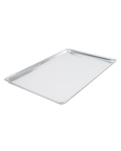 Vollrath 9002P Wear-Ever Full Size 18 Gauge 18 x 26 Wire in Rim Aluminum  Perforated Bun / Sheet Pan