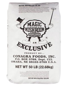 Gold Medal 9031 Magic Mushroom Popcorn - Large Kernels - 50 lb. Bag