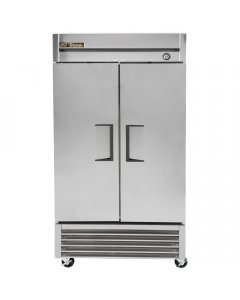 True T-35F-HC 2-Section Left/Right Hinged 2 Solid Swing Door Reach-In Freezer 40" - 35 cu. ft.- 115v