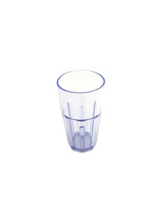 GET 9916-1-BL Bahama SAN Plastic Stackable Paneled Cooler Tumbler 16 oz. - Blue - 72/Case