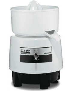 Waring BJ120C Light-Duty Compact Citrus Bar Juicer with Lift-Off Bowl & 1 liter Serving Container