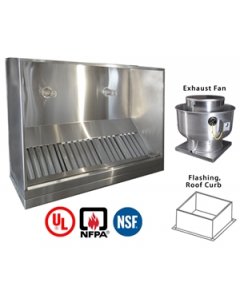 JRSVH5-FF 5ft Jean's Canopy Vent Hood with Exhaust Fan and Flashing