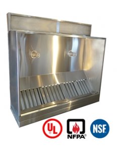 JRSVH6-P 6ft Jean's Canopy Vent Hood with Plenum
