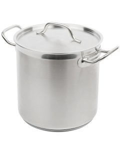 Vollrath 3503 Optio Stainless Steel Stock Pot with Cover- 11 Qt