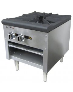 Culitek CULCTSP1NG SS-Series Natural Gas Stock Pot Range w/ 1 Burner 18" - 80,000 BTU