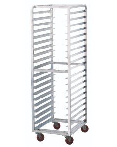 Advance Tabco PR20-3W-X Special Value Aluminum Full-Height End Loading Mobile Bun / Sheet Pan Rack - 20 pan/capacity - Assembled