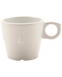 Clearance GET DC-101-W Supermel I/Bake & Brew Conic Stacking Coffee Mug 7-1/2 oz. - 4 dz/cs