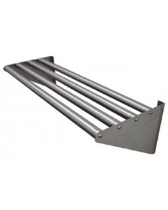 Advance Tabco DT-6R-60 Stainless Steel Wall Mounted Tubular Drainage Shelf 60"W x 15"D x 8"H - Unassembled