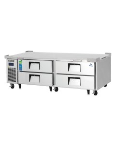 Everest Refrigeration ECB72D4 2-Section 4 Drawer Refrigerated Chef Base 72" - 115V