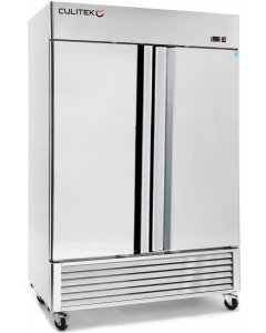 Culitek F2SS HD-Series 2-Section 2 Solid Swing Door Reach-In Freezer 54" - 44.8 cu. ft. - 115v
