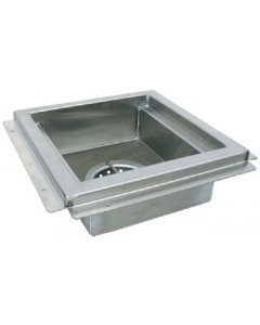 Advance Tabco FDR-1212 Stainless Steel Floor Drain with Waste Cup & Removable Basket 12" x 12" x 4"Deep