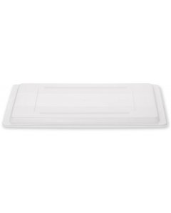 Rubbermaid FG350200WHT Polyethylene Food / Tote Box Lid 26" x 18" - White
