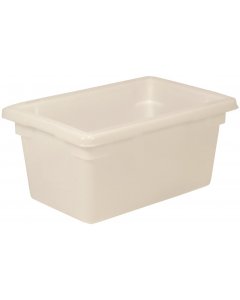 Rubbermaid FG350400WHT Polyethylene Food / Tote Box 18" x 12" x 9"D - 5 Gal. - White