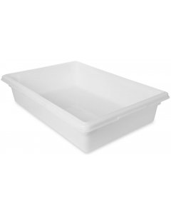 Rubbermaid FG350800WHT Polyethylene Food / Tote Box 26" x 18" x 6"D - 8-1/2 Gal. - White