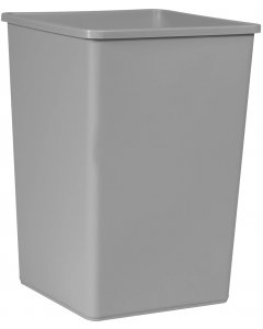 Rubbermaid FG395800GRAY Untouchable Rigid Plastic Square Liner - Gray - for FG917188, FG917388, and FG396500 35 Gallon Containers