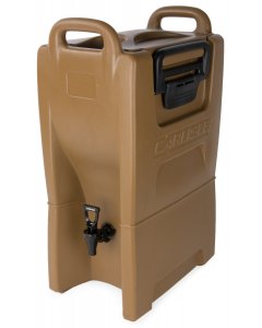 Carlisle IT50043 Cateraide IT Polyethylene Stackable Insulated Beverage Dispenser 5 Gal. - Caramel