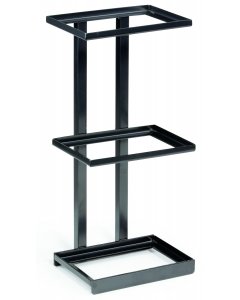 GET MTS-20M-MG Urban Renewal Metal Rectangular 3-Tier Merchandiser Stand 9-1/4"W x 6-1/4"D x 20-1/2"H - Gray