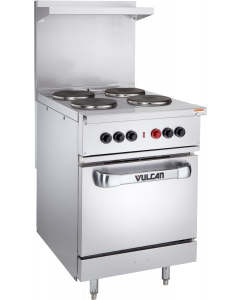 Vulcan EV24-S-4FP-208 Endrance Electric Range Four French Burners w/ Oven Base 24" - 208V