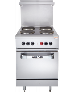 Vulcan EV24-S-4FP-208 Endrance Electric Range Four French Burner w/ Oven Base 24" - 208V