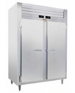 Traulsen RDH232WUT-FHS 2-Section Left / Right Hinged 2 Solid Door Dual Temp Reach-In Refrigerator / Heated Holding Cabinet 58" - 51.6 Cu. Ft.