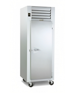 Traulsen RR132LP-COR02 Correctional Roll-Thru Refrigerator One Full-Height Solid Door Left Hinged for 66" High Racks 38.8 Cu. Ft. - 115V
