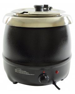 Thunder Group SEJ35000C Countertop Electric Soup Warmer with Adjustable Temperature Controls 10-1/2 qt. - 120V