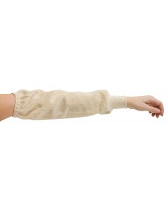 San Jamar SLWT16 Heat Resistant Terry Sleeve 18" - Natural