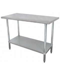 Advance Tabco SS-247 Stainless Steel Work Table with Adjustable Undershelf 84" x 24"